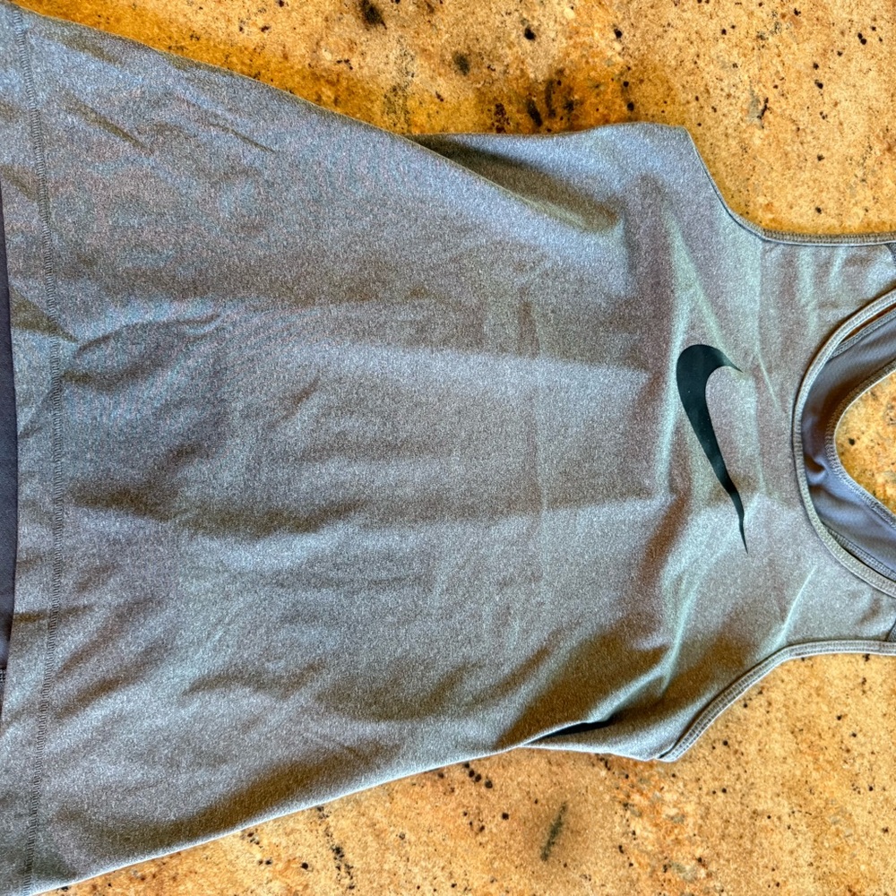 Nike ProHeather Gray Athletic Tank